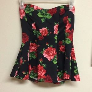 Sleeveless Floral Top